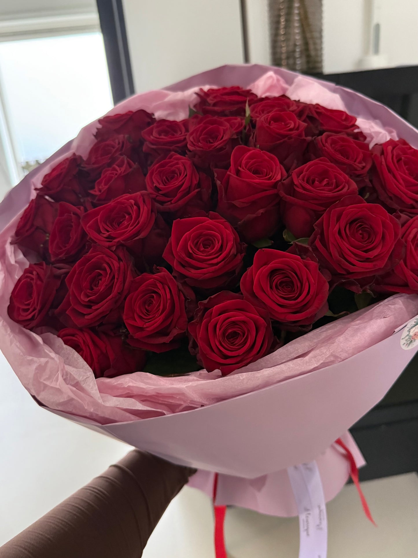 51 red roses 90cm