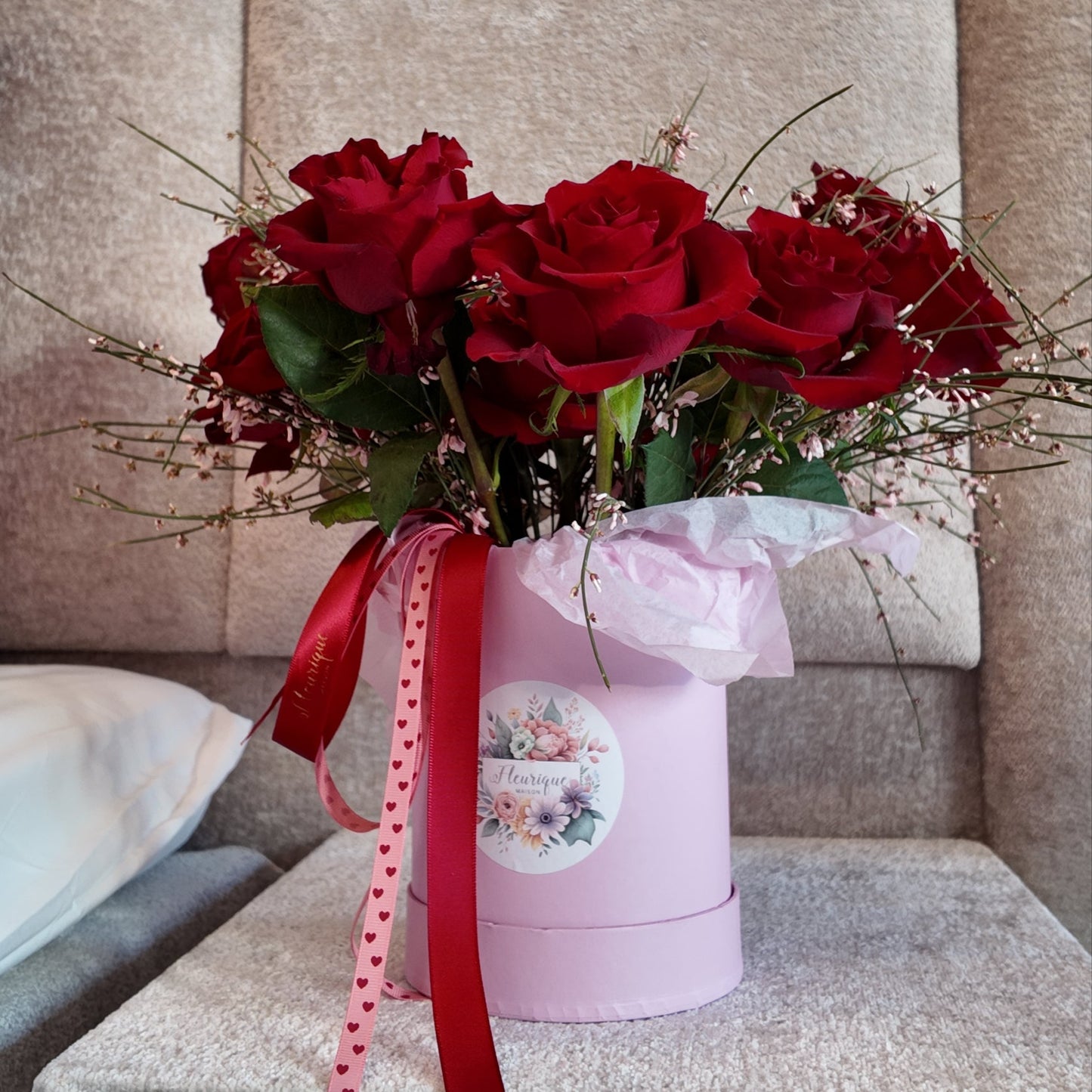 Valentines roses box