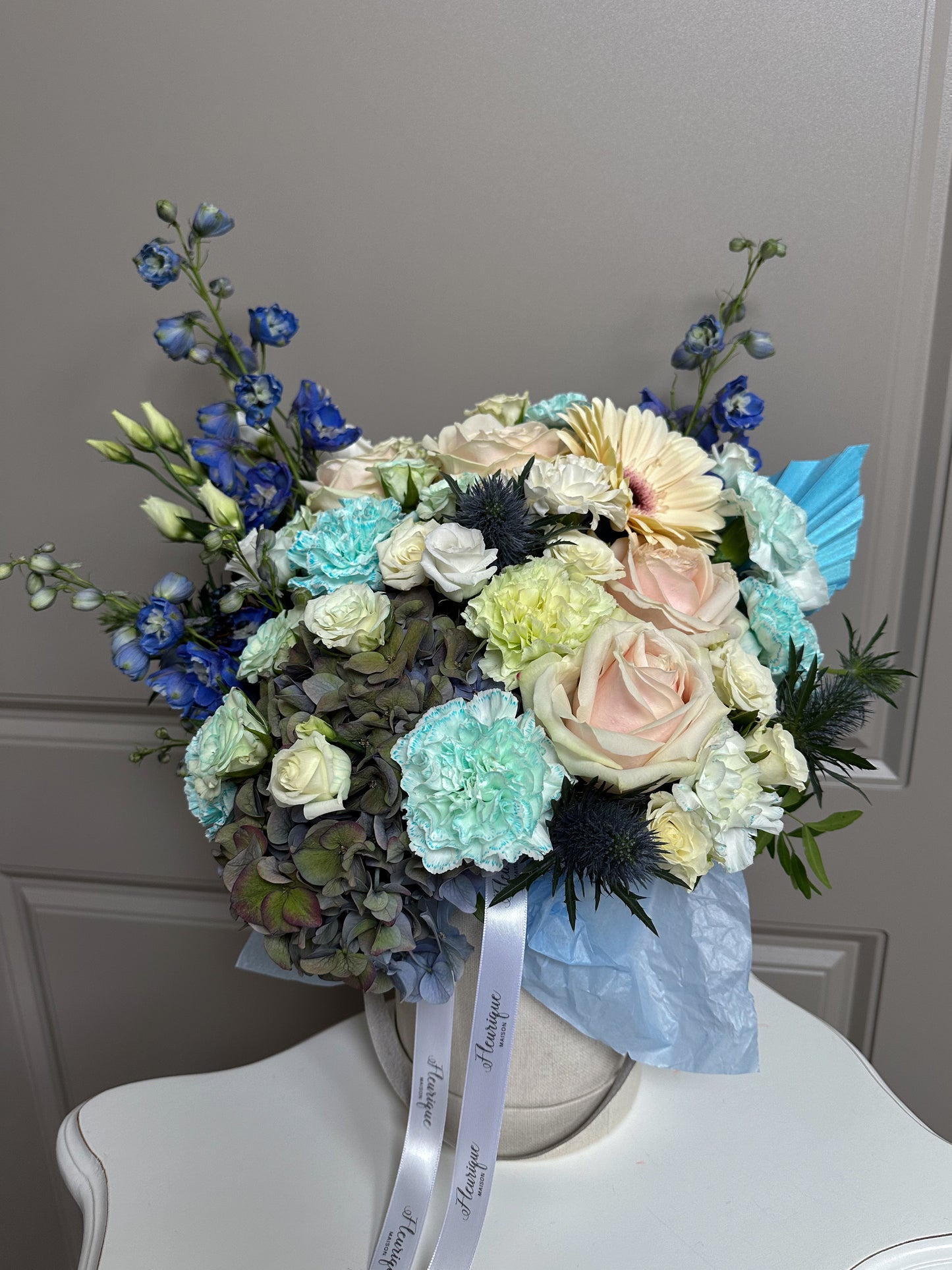 Flower box "Sky blue"