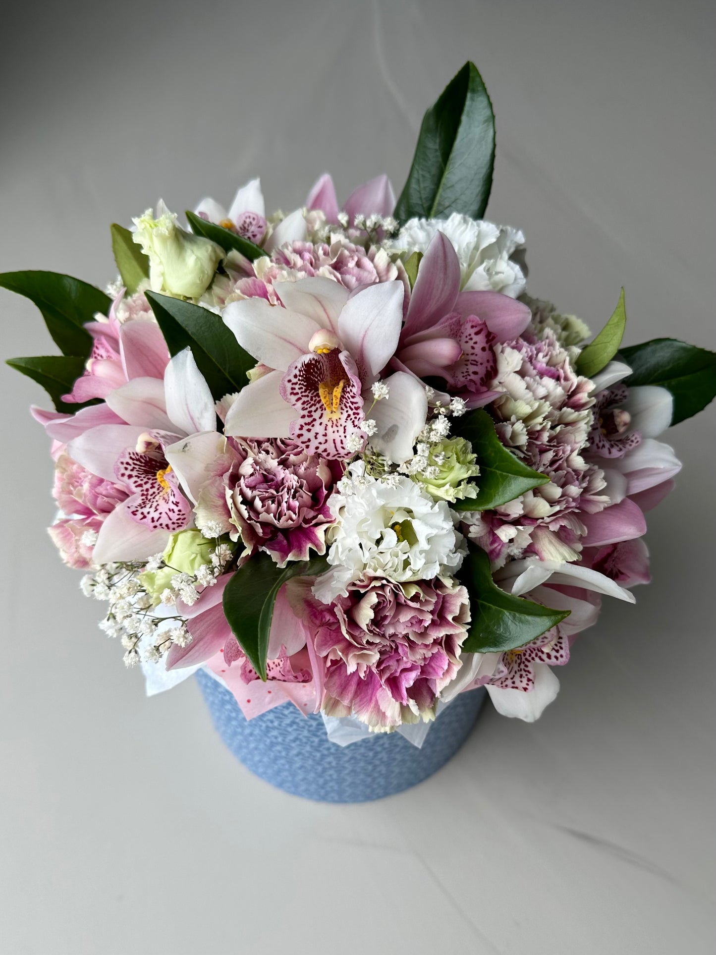 Flower Box with Orchids