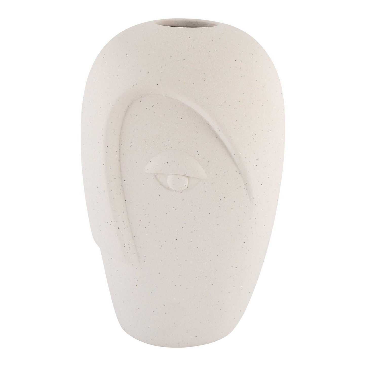 Vaas zand, gezicht, 12,5x13x19,5 cm