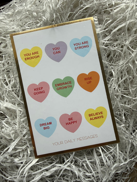 Daily messages gold card