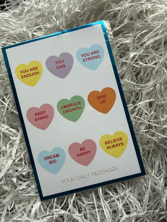 Daily messages blue card